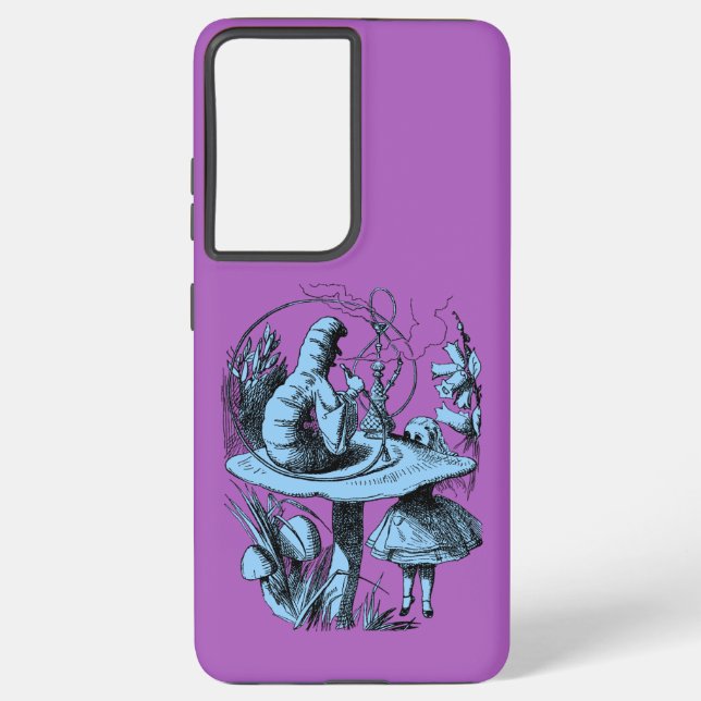Alice in Wonderland Smoking Centipede Samsung Galaxy S21+ Case (Back)