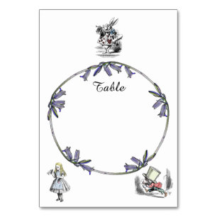 Alice in Wonderland Table Card