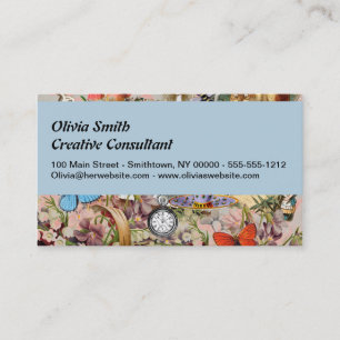 Alice in Wonderland Tea Party Art Business Card