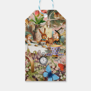 Alice in Wonderland Tea Party Art Gift Tags