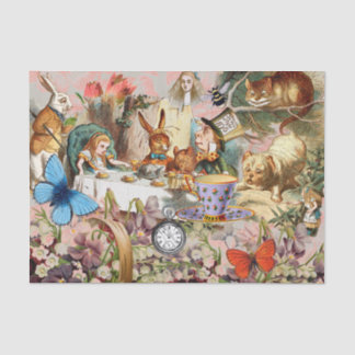 Alice in Wonderland Tea Party Art Tissue Paper