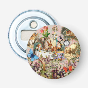 Alice in Wonderland tea party characters Bottle Opener