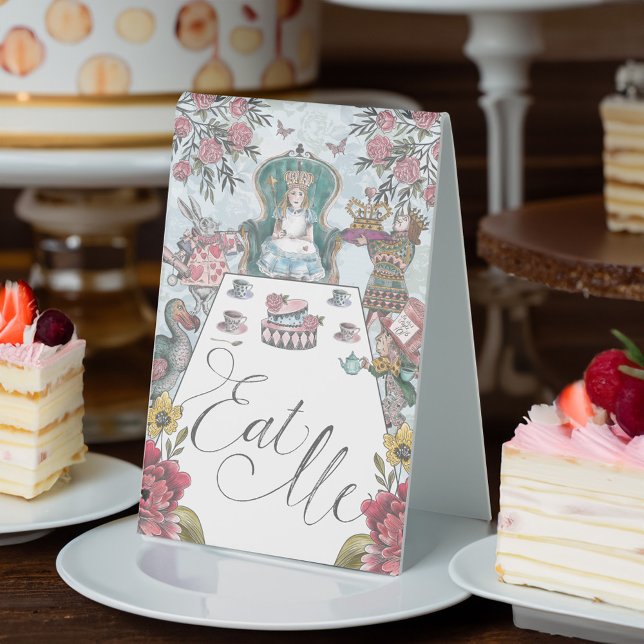 Alice in Wonderland Tea Party Eat Me (Alice in Wonderland Tea Party Eat Me Table Tent Sign)