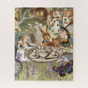 Alice in Wonderland Tea Party Guests Jigsaw Puzzle