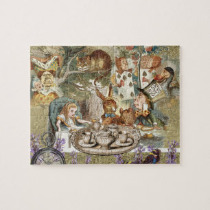 Alice in Wonderland Tea Party Guests Jigsaw Puzzle