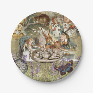 Alice in Wonderland Tea Party Guests Paper Plate