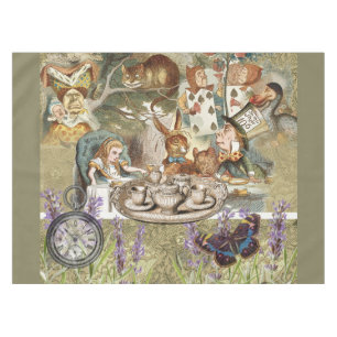 Alice in Wonderland Tea Party Guests Tablecloth