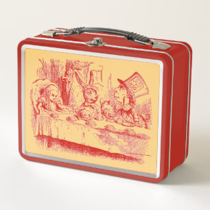 Alice in Wonderland Tea Party  Metal Lunch Box