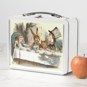 Alice in Wonderland Tea Party Metal Lunch Box