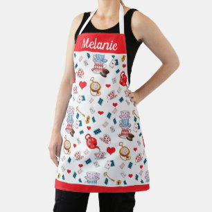 Alice in Wonderland Tea Party Theme Personalised Apron