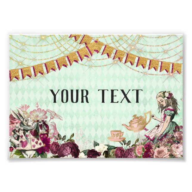 Alice in Wonderland Tea Photo Print (Front)