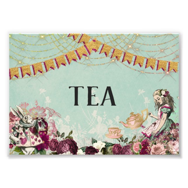 Alice in Wonderland Tea Photo Print (Front)
