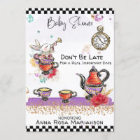 *~* Alice in Wonderland Tea Pot Rabbit Tea Cups