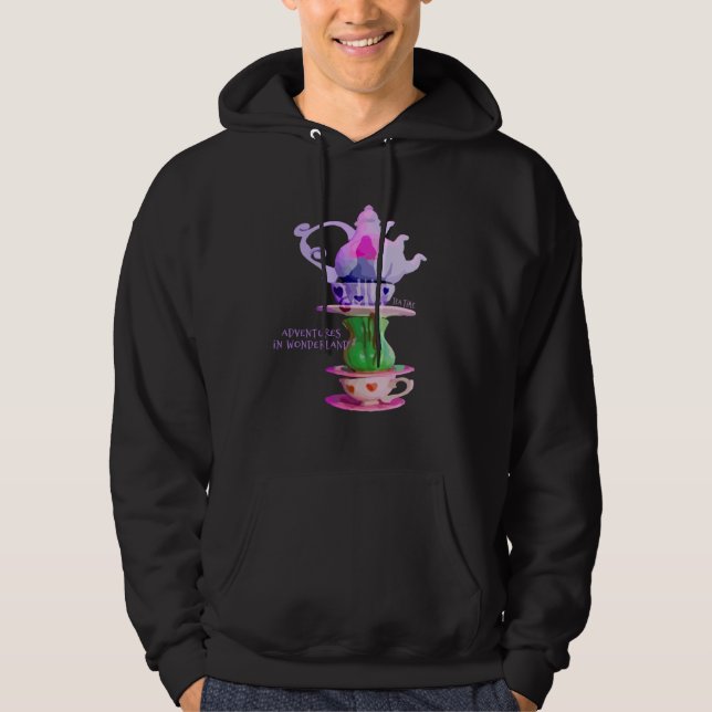 Alice In Wonderland  Tea Time Hoodie (Front)