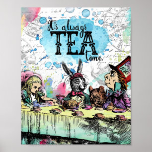 Alice in Wonderland - Tea Time Poster