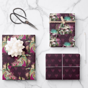 Alice In Wonderland Tea Time Wrapping Paper Sheets