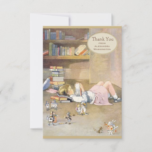 Alice in Wonderland Thank You Bridal Shower (Front)