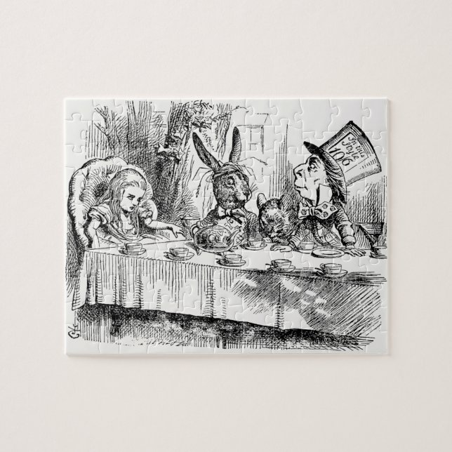 Alice in Wonderland - The Mad Hatter’s Tea Party Jigsaw Puzzle (Horizontal)