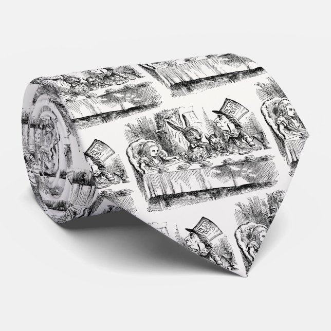 Alice in Wonderland - The Mad Hatter’s Tea Party Tie (Rolled)
