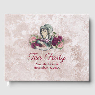 Alice in Wonderland The Mad Hatter Tea Party Guest Book