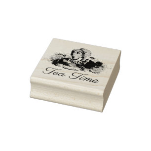 Alice in Wonderland The Mad Hatter Tea Party Rubber Stamp