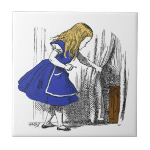 Alice in Wonderland - The Small Door Ceramic Tile