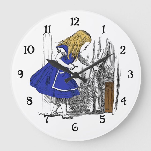 Alice in Wonderland - The Small Door Large Clock (Front)