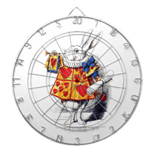 Alice in Wonderland The White Rabbit by Tenniel Dartboard