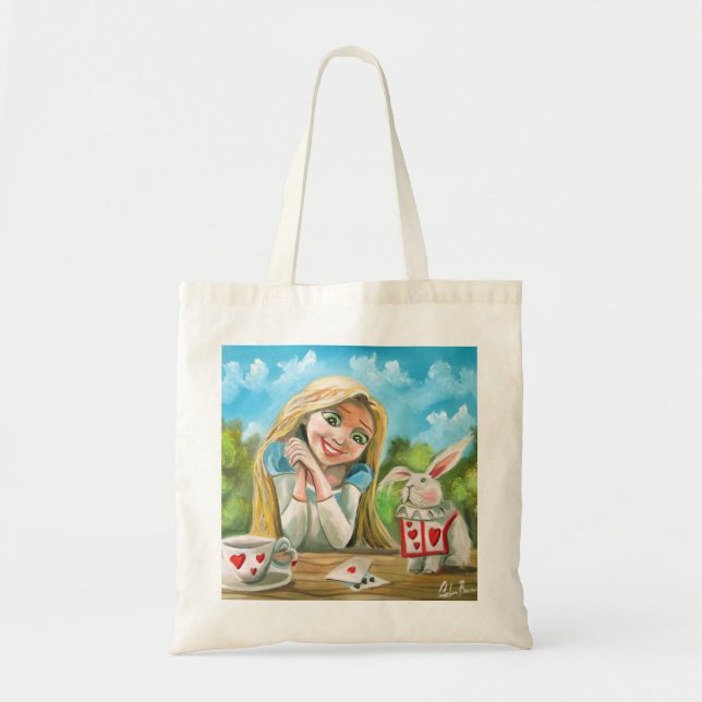 Alice in wonderland the white rabbit Gordon Bruce Tote Bag (Front)