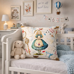 Alice In Wonderland Theme Cushion