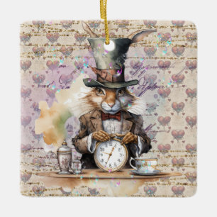 Alice in Wonderland theme of the Rabbit Ornament