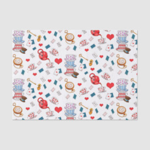 Alice in Wonderland Theme Pattern Tissue Paper