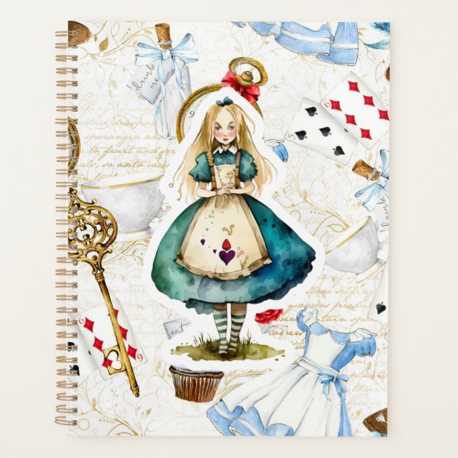 Alice In Wonderland Theme Planner (Front)