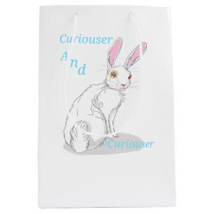 Alice in wonderland themed gift bag