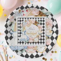 Alice in Wonderland themed tea party 1st birthday