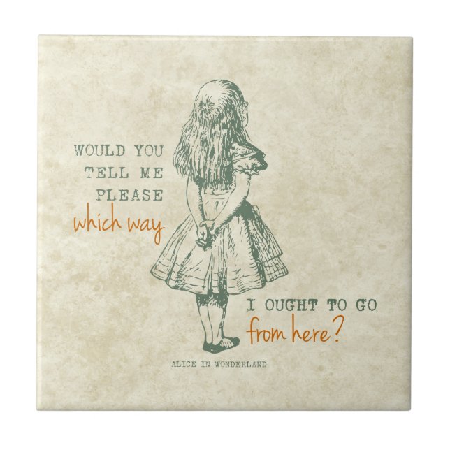 Alice in Wonderland Tile (Front)