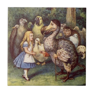 Alice in Wonderland Tile, The Dodo Ceramic Tile