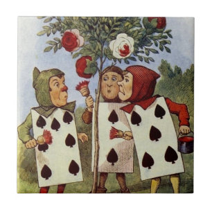 Alice in Wonderland Tile, The Gardeners Ceramic Tile