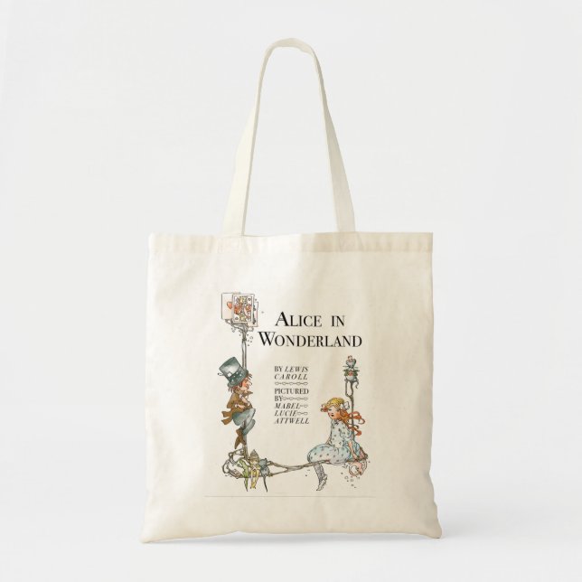 Alice In Wonderland Tote Bag (Front)