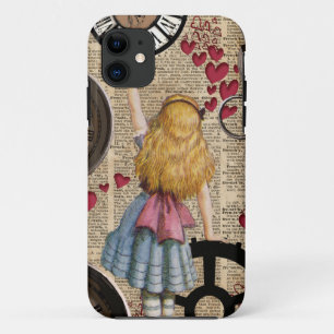 Alice In Wonderland Travelling in Time iPhone 11 Case