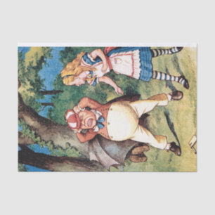 Alice in Wonderland TwiddleDee Dum Decoupage  Tissue Paper