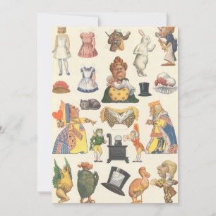Alice in Wonderland, Vintage Victorian Paper Doll