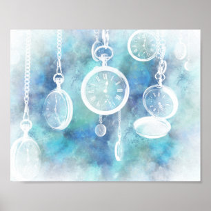 Alice in Wonderland Watches Horizontal Print