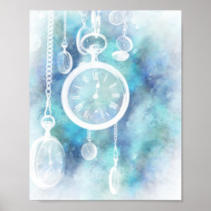 Alice in Wonderland Watches Verticle Print