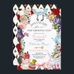 Alice in Wonderland Whimsical Children's Birthday  Invitation<br><div class="desc">Don't Be Late! Send this whimsical fairy tale invitation to all your guests and prepare them for the wonderment of your birthday celebration! 
Fully customisable for any age or event,  all text can be edited,  the top text can be colour changed in the design tool.</div>