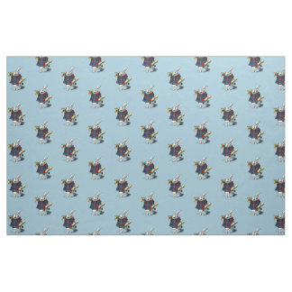 Alice in Wonderland White Rabbit Fairy Tale Fabric
