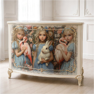 Alice in Wonderland White Rabbit Flamingo Tissue Paper
