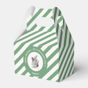 Alice in Wonderland White Rabbit Herald Birthday Favour Box