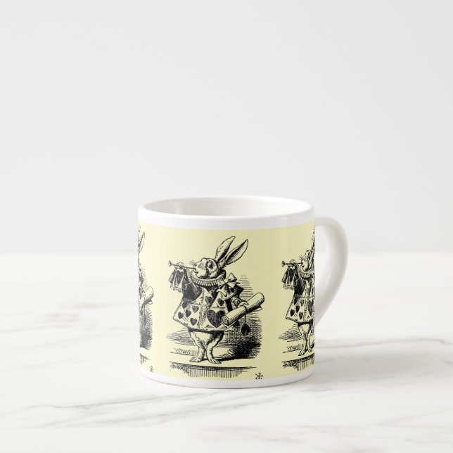 Alice in Wonderland – White Rabbit – Kaninchen Espresso Cup (Front Right)