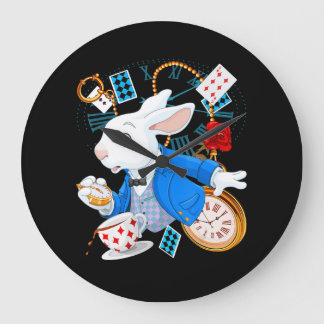 Alice In Wonderland - White Rabbit Large Clock